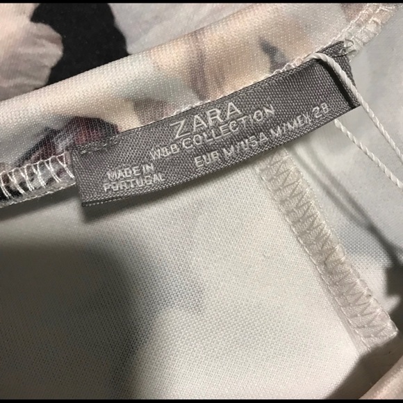 Zara Floral Sleeveless Top | Medium - Picture 3 of 4